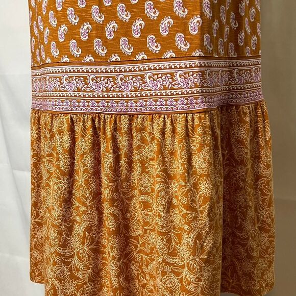 J. Jill Women's Flounced Hem Paisley Print Maxi Dress size MP - Picture 5 of 6